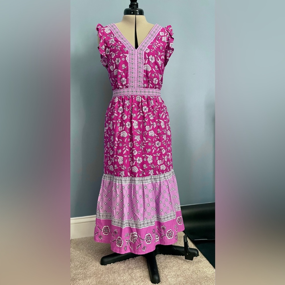 Sweet Rosy Flower Dress